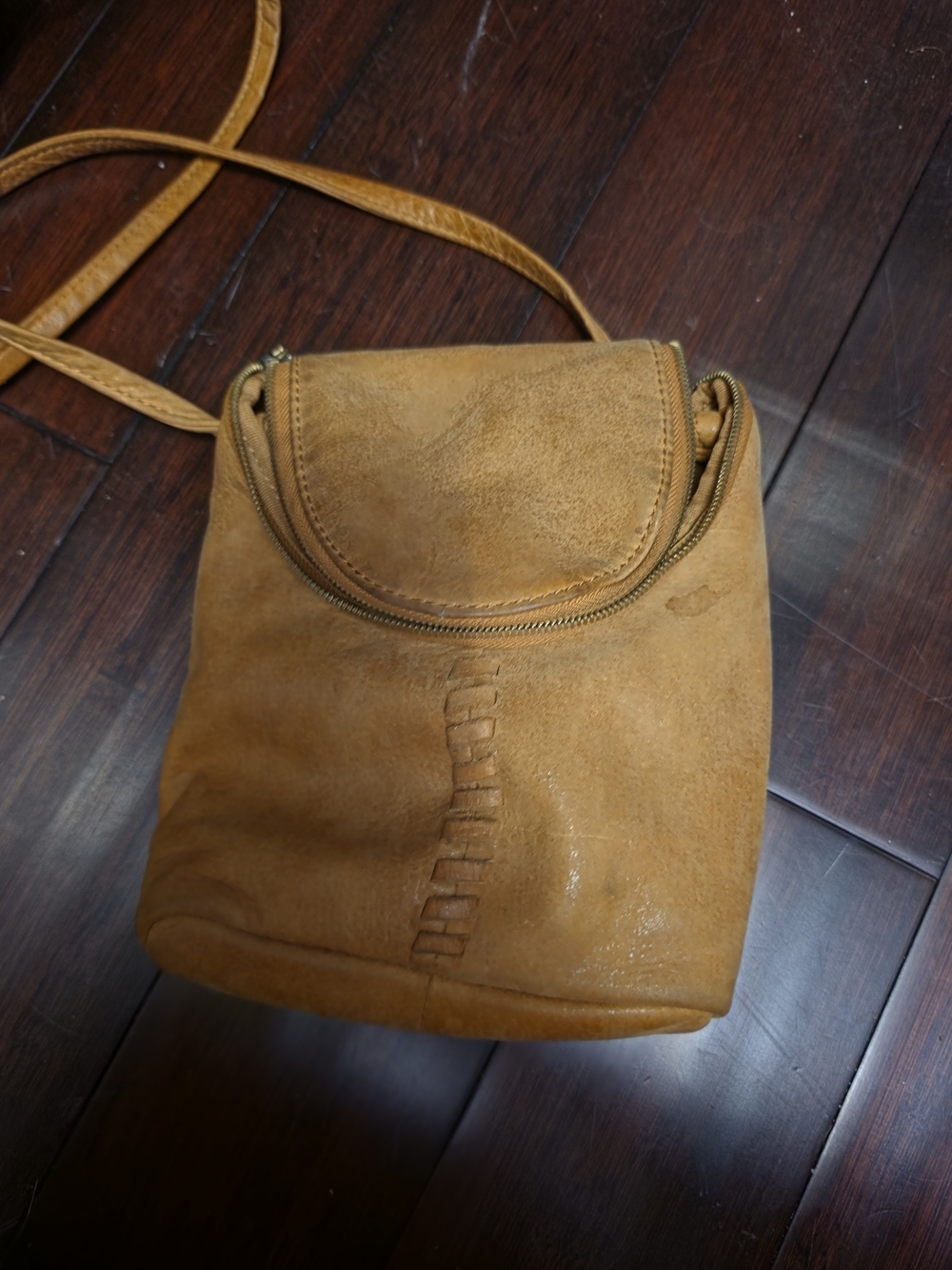 HOBO Caramel Tan Leather Crossbody Bag